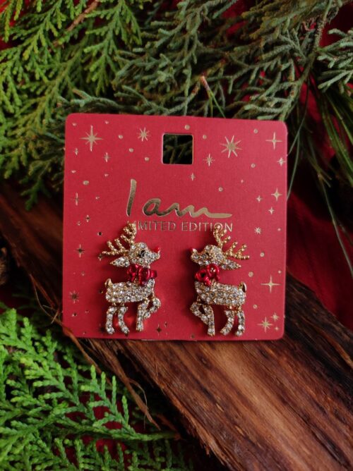 گوشواره طرح آهو کریسمس