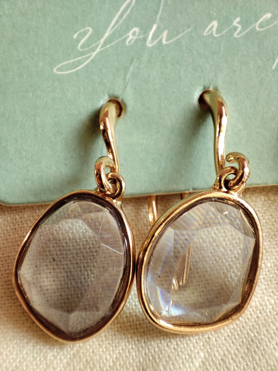 گوشواره سنگ طبیعی آمیتیست - Image 2