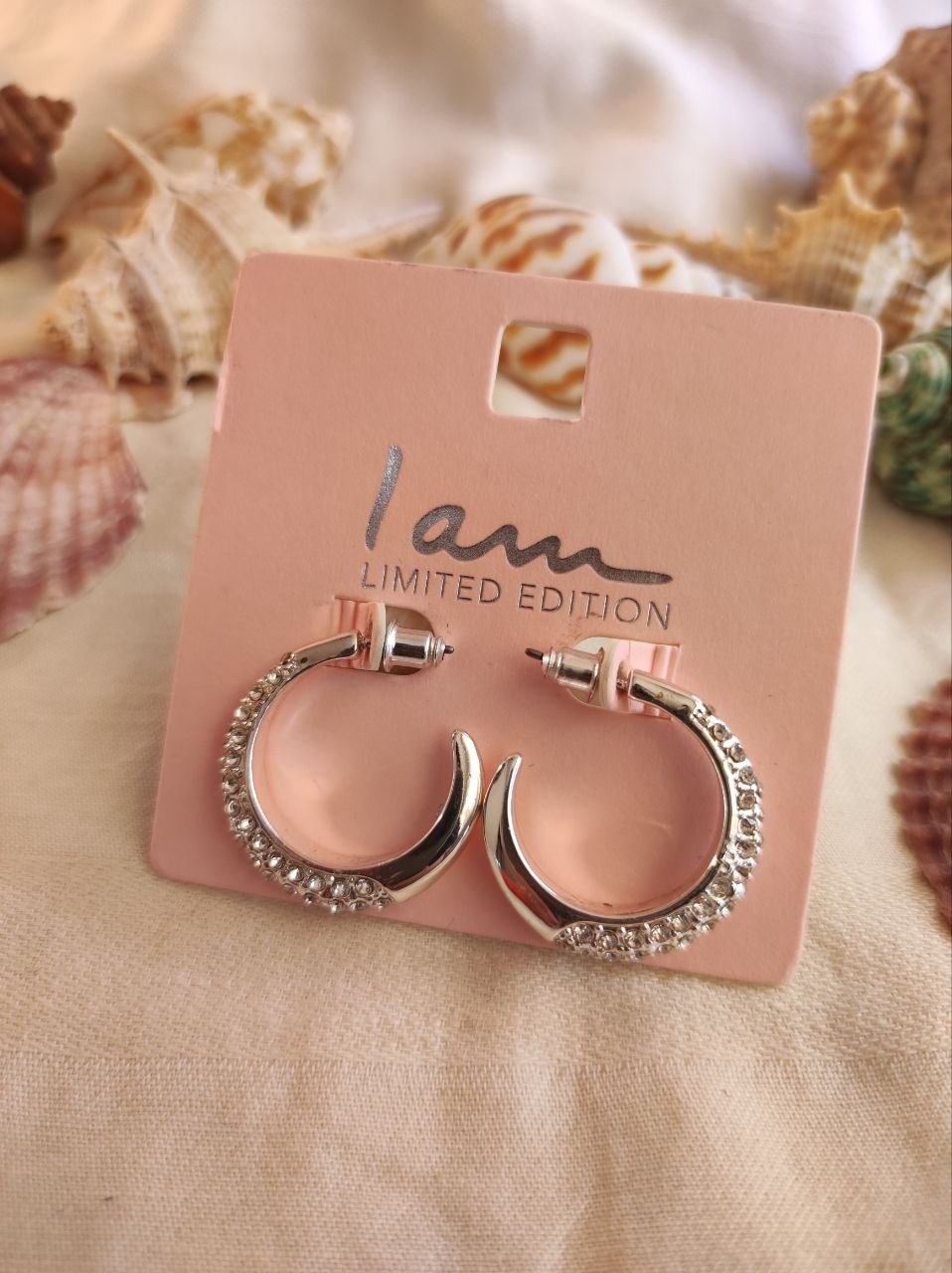 گوشواره نیم حلقه ماه تابان - Image 1