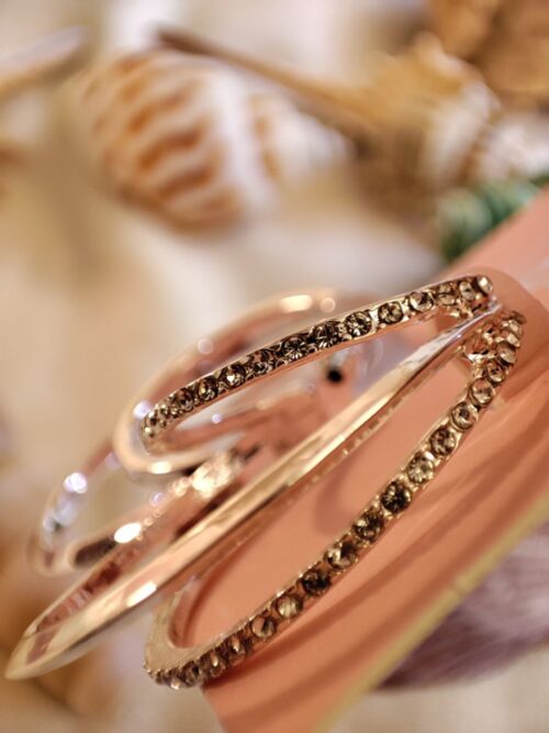 گوشواره نیم حلقه مدرن - Image 4